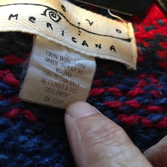 Vintage hand knitted 100% wool cardigan sweater, Sz XL, mint condition - Picture 3 of 3